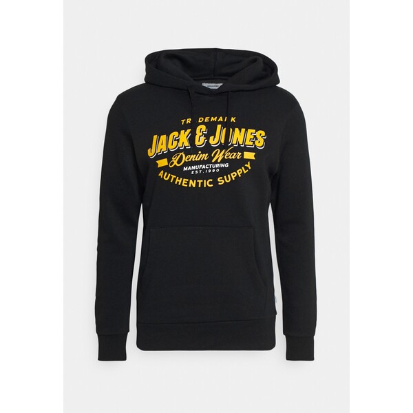 Jack & Jones JJELOGO HOOD Bluza z kapturem black JA222S21G-Q11