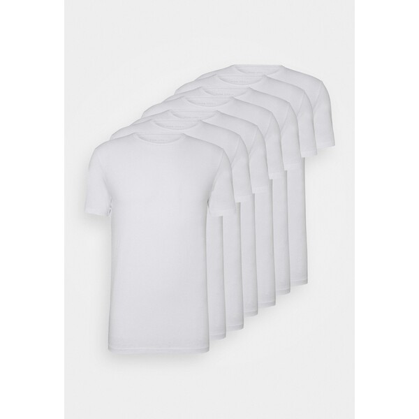Pier One 7 PACK T-shirt basic white PI922O0PY-A12