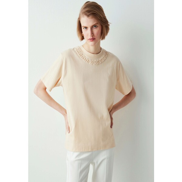 Ipekyol T-shirt basic beige IP521D058-B11