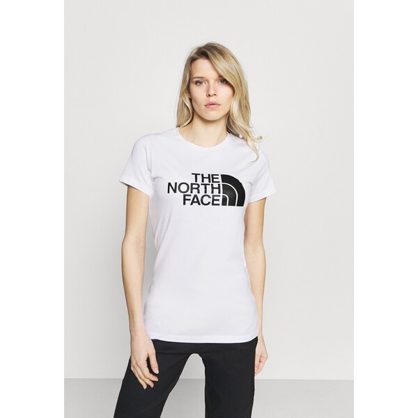 The North Face EASY TEE T-shirt z nadrukiem white TH341D03U-A11