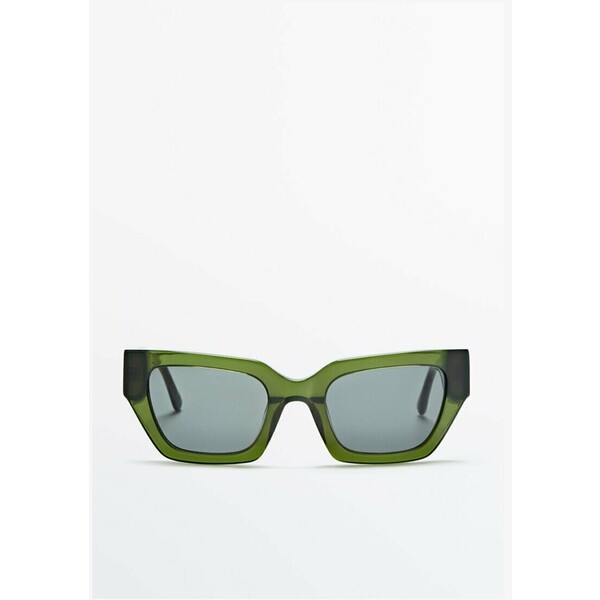 Massimo Dutti QUADRATISCHE Okulary przeciwsłoneczne green M3I51K03H-M11