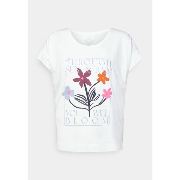 edc by Esprit TEE T-shirt z nadrukiem white ED121D1NU-A11
