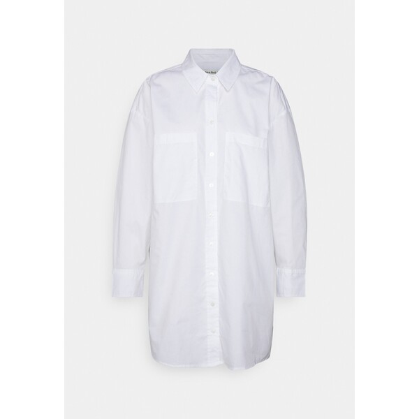 Abercrombie & Fitch Sukienka koszulowa white solid A0F21C09J-A11