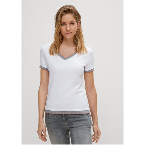 comma casual identity T-shirt basic white C1E21D0E8-A11
