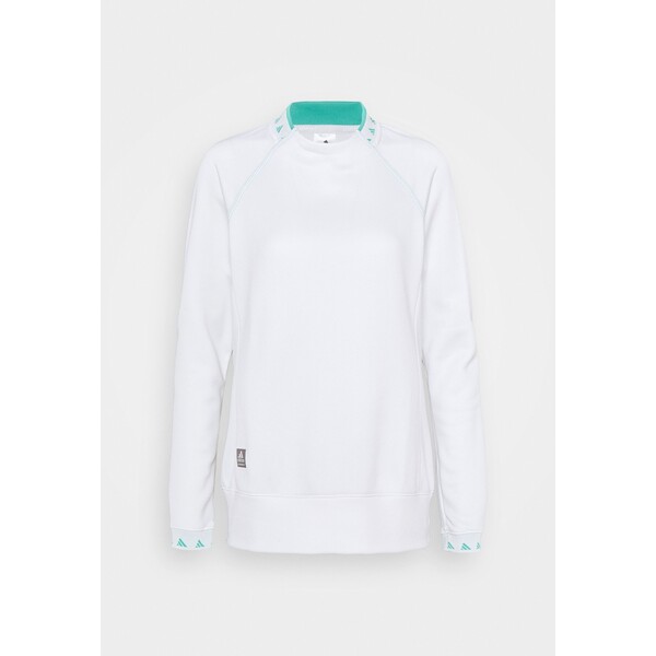 adidas Golf EQUIPMENT CREW Bluzka z długim rękawem white TA441G00Q-A11