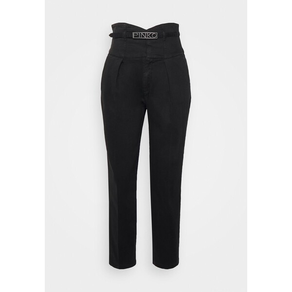 Pinko ARIEL TROUSERS Jeansy Relaxed Fit black P6921A06I-Q11