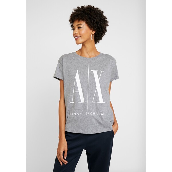 Armani Exchange T-shirt z nadrukiem grey ARC21D026-C11
