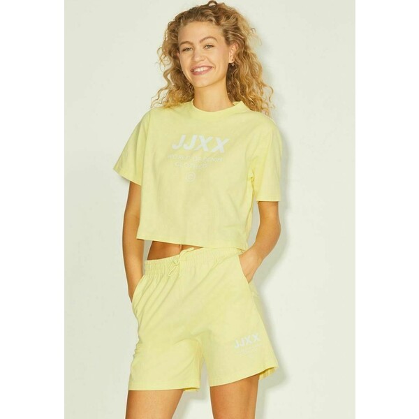 JJXX BROOK RELAXED T-shirt z nadrukiem elfin yellow JJ621D012-E11