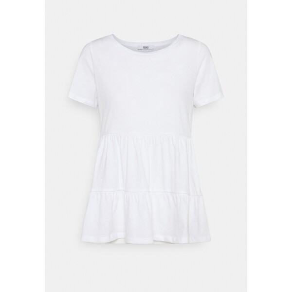 ONLY Tall ONLAYCA PEPLUM T-shirt basic white OND21E036-A11
