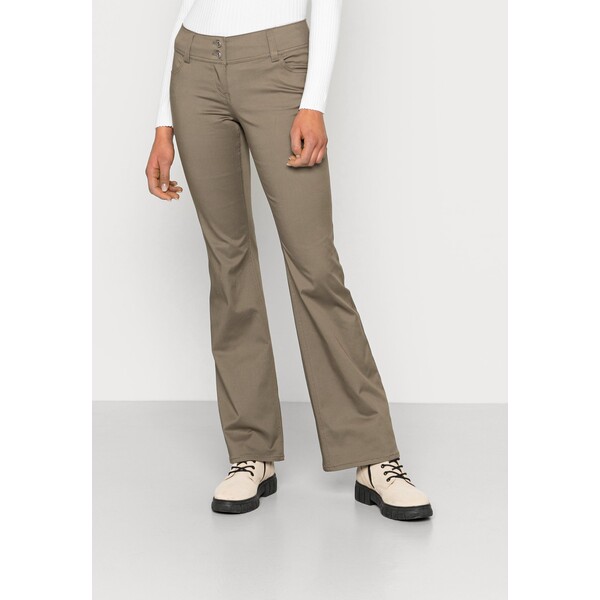 Weekday TROUSER Spodnie materiałowe khaki WEB21A05G-N11