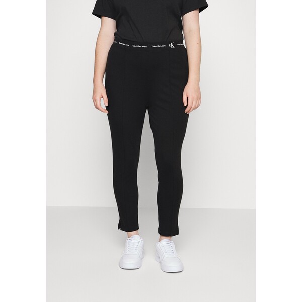 Calvin Klein Jeans Plus LOGO MILANO Legginsy black C2Q21A006-Q11