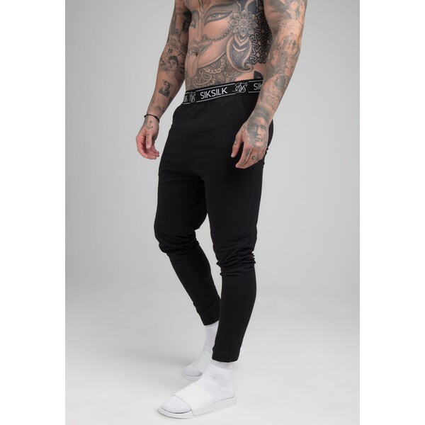 SIKSILK LOUNGE PANTS Spodnie od piżamy black SIF82L004-Q11