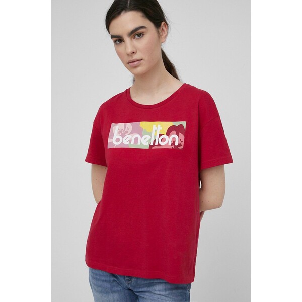 United Colors of Benetton t-shirt bawełniany 3MI5D100R.19D