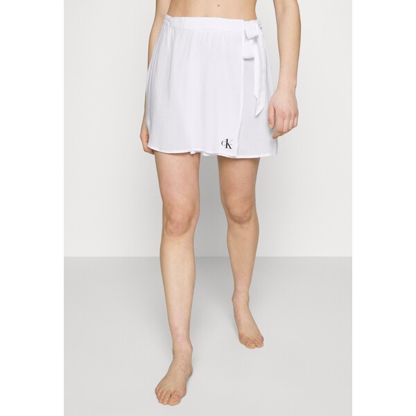 Calvin Klein Swimwear WRAP SKIRT Spódnica z zakładką classic white C1781H01V-A11