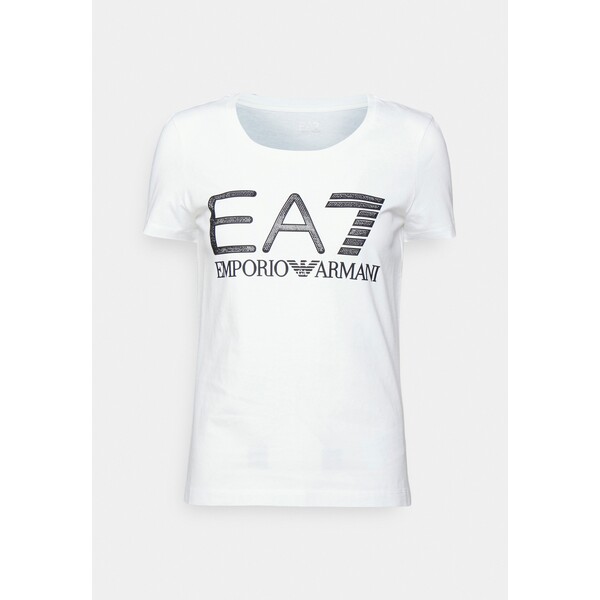 EA7 Emporio Armani T-shirt z nadrukiem white EA721D01L-A11