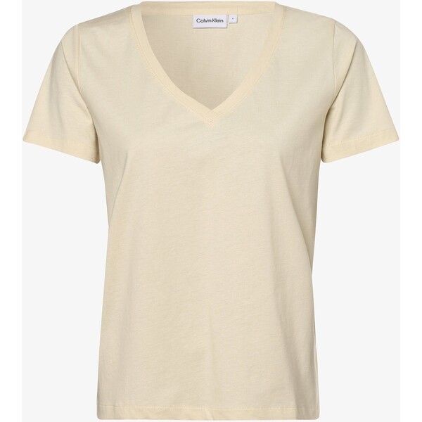 Calvin Klein V NECK T-shirt basic sand 6CA21D04S-A12