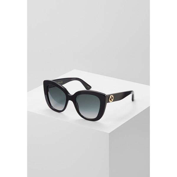 Gucci GG CAT-EYE ACETATE SUNGLASSES Okulary przeciwsłoneczne black/grey GU451K00O-Q11
