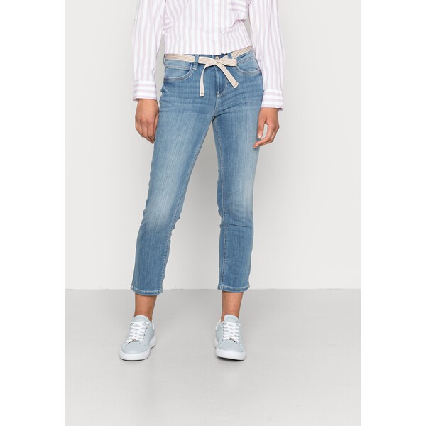 TOM TAILOR TOM TAILOR ALEXA CROPPED Jeansy Straight Leg mid stone wash denim TO221N0D2-K11