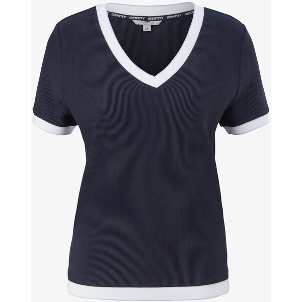 comma casual identity T-shirt basic dark blue C1E21D0E8-K11