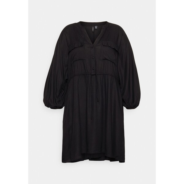 Vero Moda Curve VMHENNA SHORT DRESS Sukienka letnia black VEE21C0CG-Q11