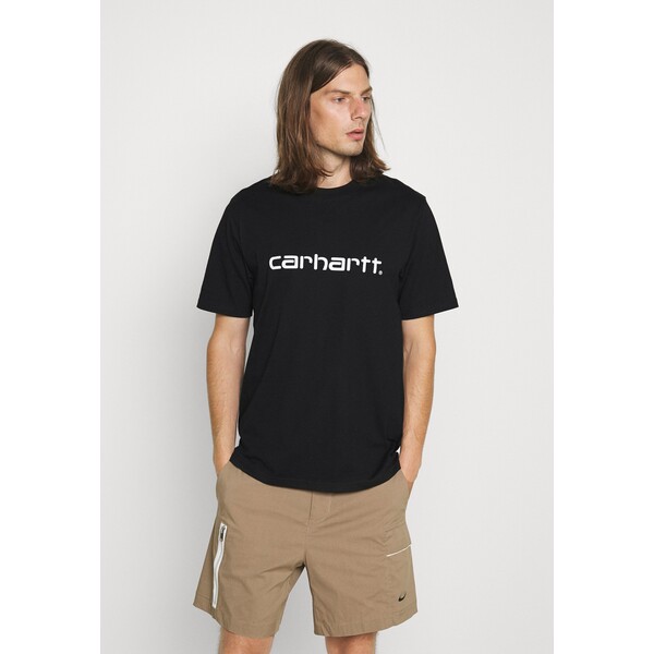 Carhartt WIP SCRIPT T-shirt z nadrukiem black/white C1422O0CG-Q11