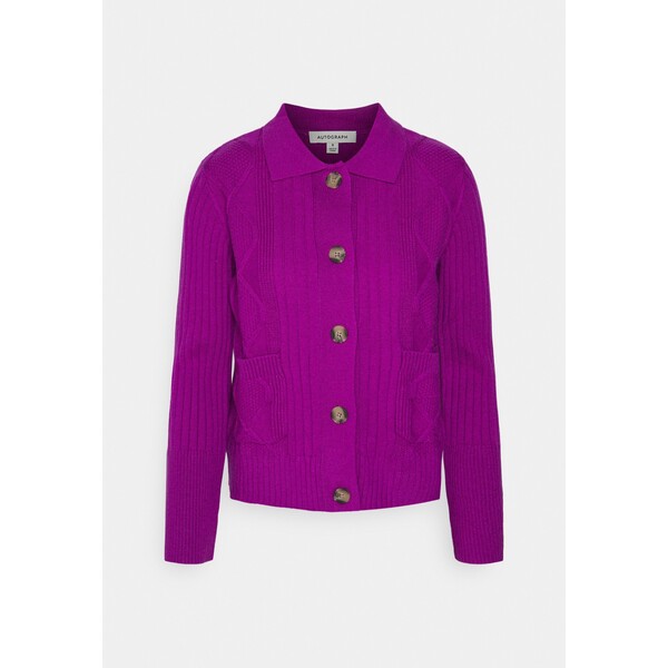 Marks & Spencer COLLARED Kardigan bright purple QM421I077-I11