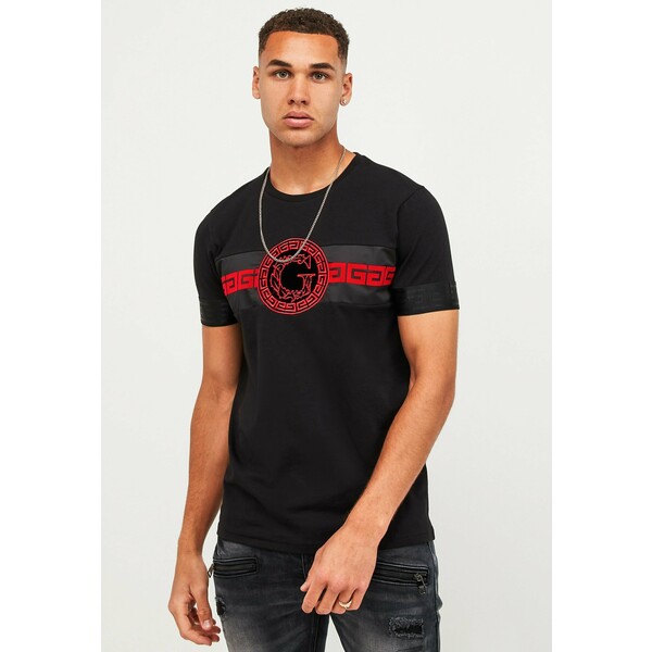 Glorious Gangsta T-shirt z nadrukiem jet black/red GLE22O03V-Q11