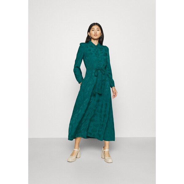 Thought EDWINA TIE FRONT SHIRT DRESS Sukienka letnia malachite green T0Z21C016-L11
