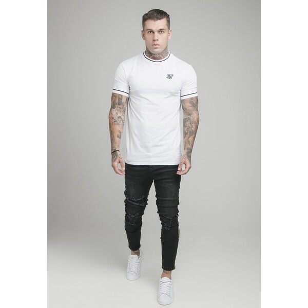 SIKSILK IMPERIAL RETRO GYM TEE T-shirt basic white/black SIF22O0JN-A11