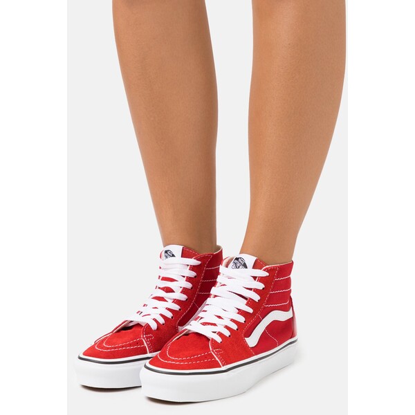 Vans SK8 TAPERED Sneakersy wysokie racing red/true white VA211A09O-G11
