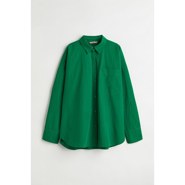 H&M Bawełniana koszula - 1058829001 Zielony