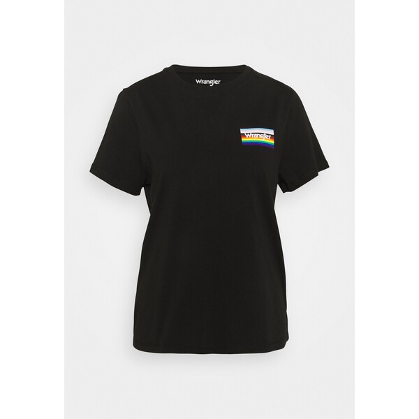 Wrangler PRIDE TEE T-shirt z nadrukiem black WR121D053-Q11
