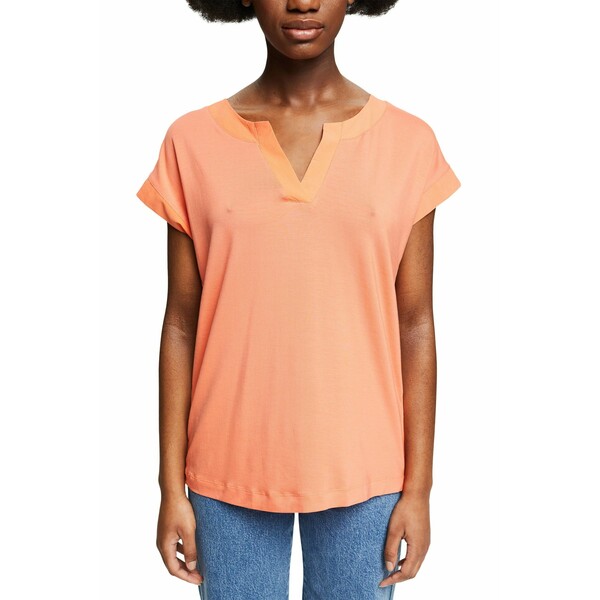 Esprit Collection T-shirt basic coral orange ES121D275-H11