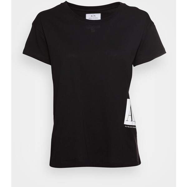 Armani Exchange ICON T-shirt z nadrukiem black ARC21D03V-Q11