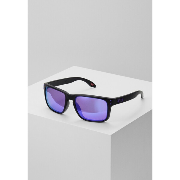 Oakley HOLBROOK Okulary przeciwsłoneczne matte black/prizm violet OA344E01Z-Q17