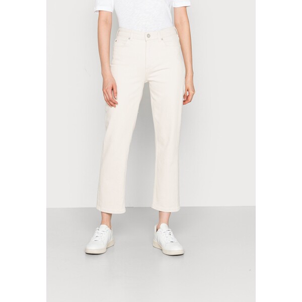 Marc O'Polo TROUSERS STRAIGHT FIT CROPPED LENGTH Jeansy Straight Leg natural ecru wash MA321N0B1-K11