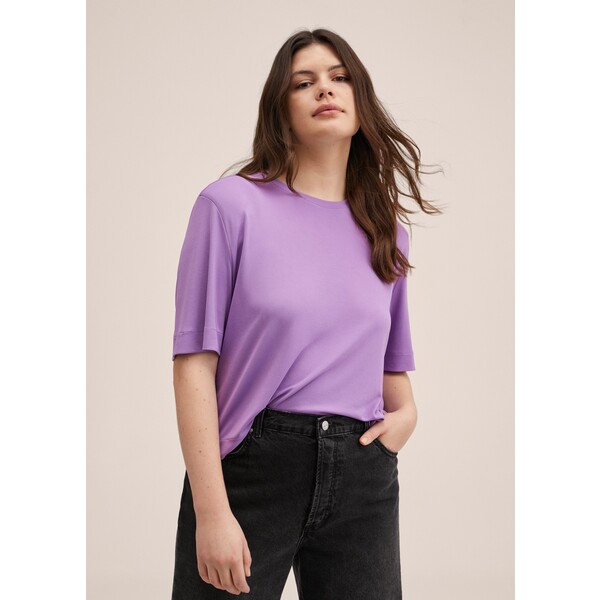 Mango LURIN T-shirt basic light pastel purple M9121D1M7-I11