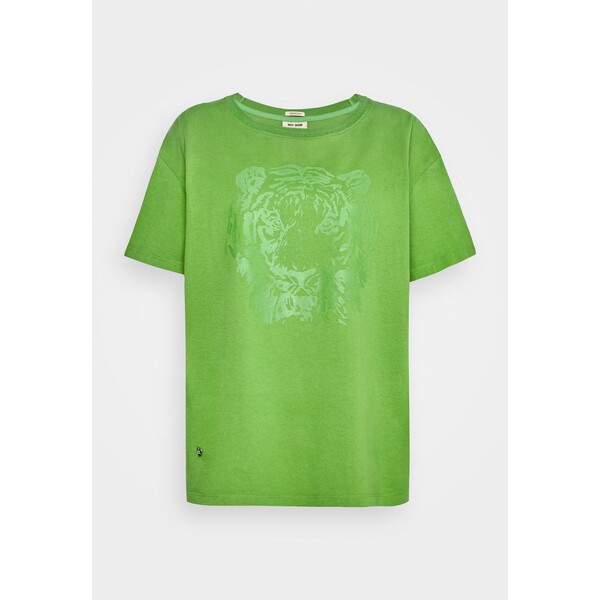 Mos Mosh TIGER RUBBER TEE T-shirt z nadrukiem forest green MX921D031-M11