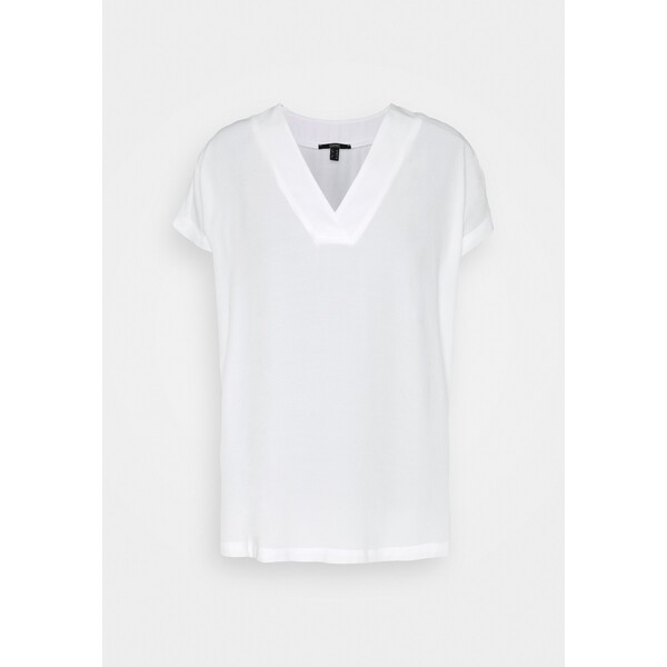 Esprit Collection BLOUSE SOLID T-shirt basic off white ES421E0WS-A11