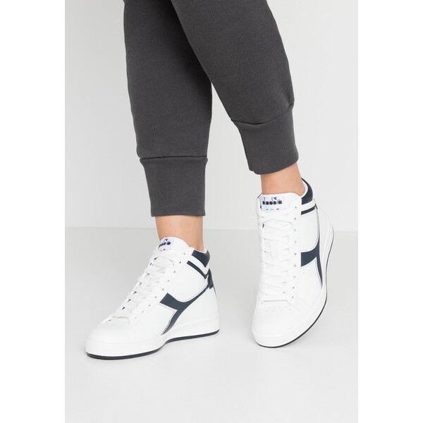 Diadora GAME Sneakersy wysokie white/blue denim D2911A013-A11