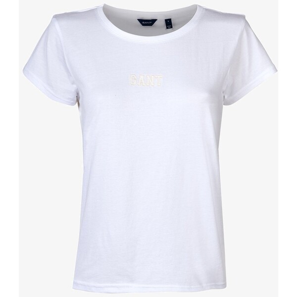 GANT GANT LOGO RUNDHALS KURZA T-shirt z nadrukiem weiß GA321D07C-A11