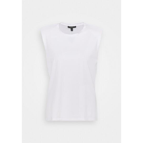 Esprit Collection PADDED TEE T-shirt basic white ES421D0NP-A11