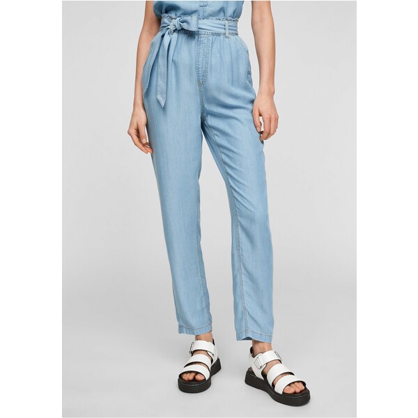 QS by s.Oliver PANTALON Jeansy Relaxed Fit light blue QS121N0FA-K11