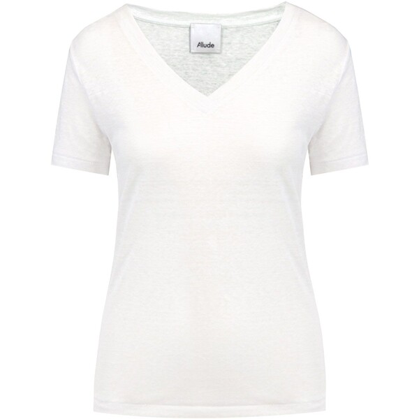 Allude T-shirt lniany ALLUDE 22282003-40
