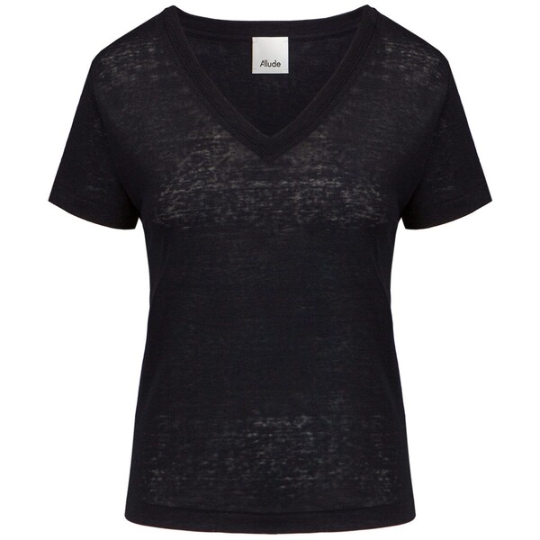 Allude T-shirt lniany ALLUDE 22282003-14