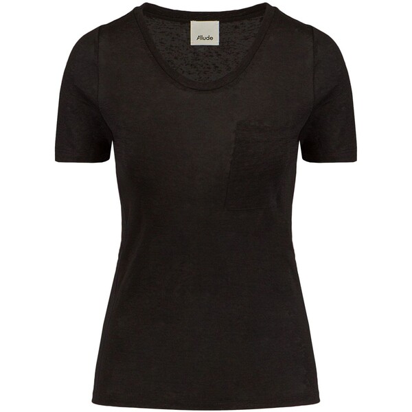 Allude T-shirt lniany ALLUDE 22282000-90