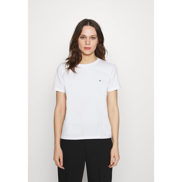 Calvin Klein SMALL NECK T-shirt basic bright white 6CA21D036-A11