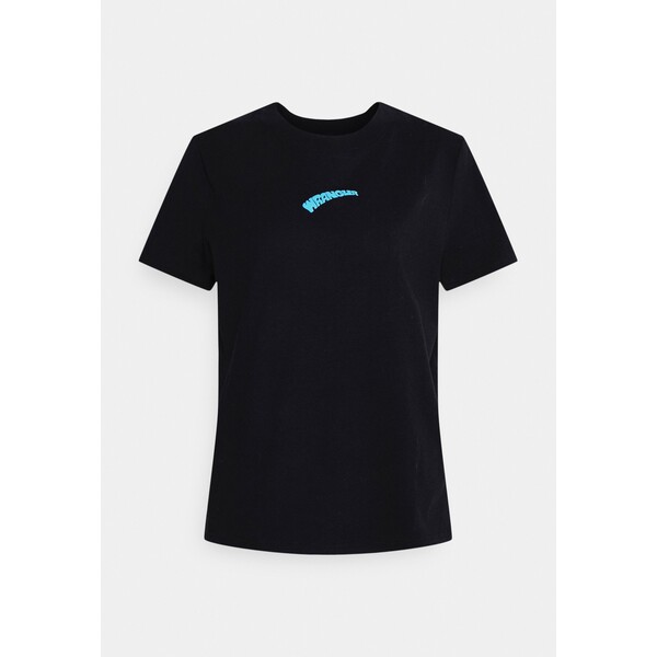 Wrangler HIGH REGULAR TEE T-shirt z nadrukiem black WR121D05F-Q11