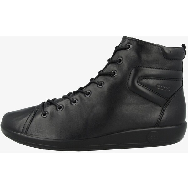 ECCO SOFT 2.0 Sznurowane obuwie sportowe black with black sole (206523-56723) EC112M02N-Q11