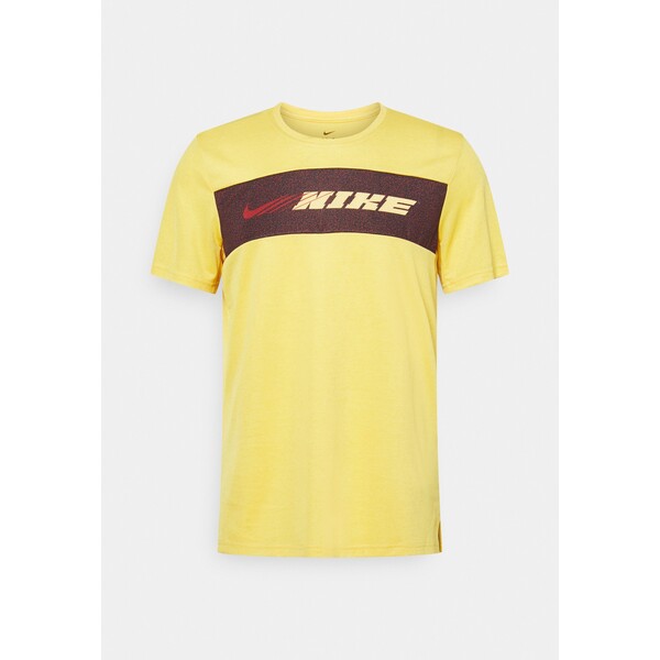 Nike Performance T-SHIRTS DRY SUPERSET SS SC ENERGY T-shirt z nadrukiem solar flare/citron pulse N1242D3KK-E11